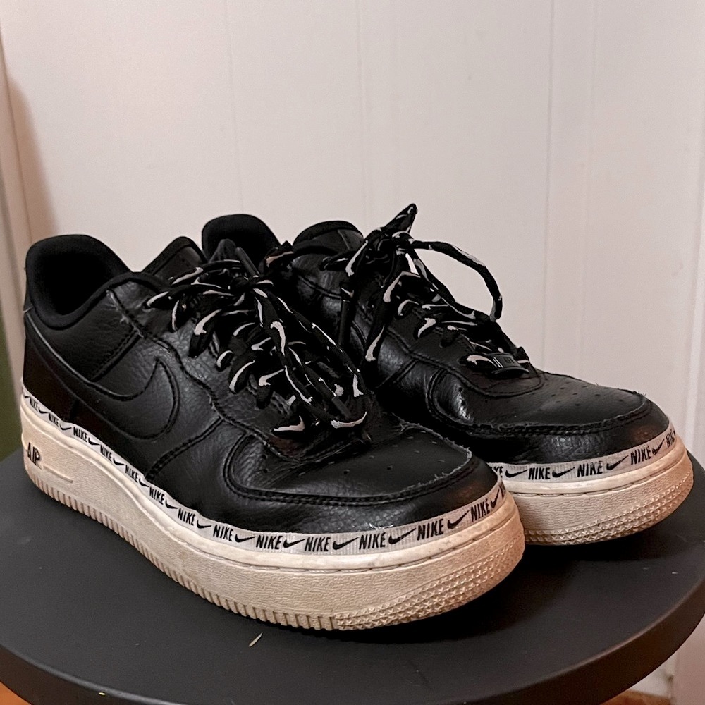 Nike Premium Black and white Air Force 1 Sneakers